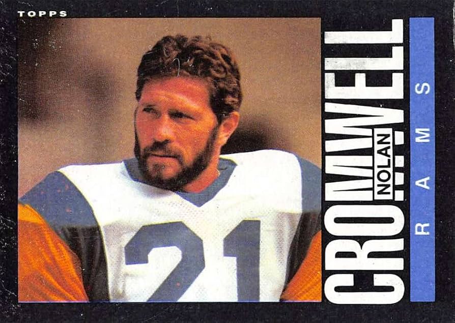 1985 topps football card of Nolan Cromwell