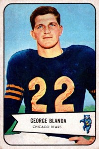 Chicago Bear's George Blanda's 1954 Bowman football card
