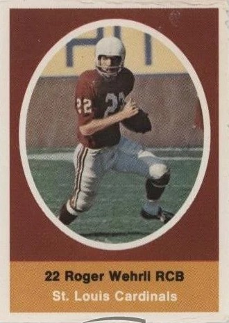 Roger Wehrli 1972 Sunoco Stamp