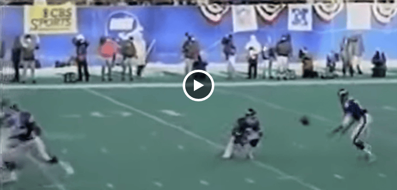 Watch David Treadwell of the New York Giants score a singleton in January 1994 against the Minnesota Vikings in playoff game.