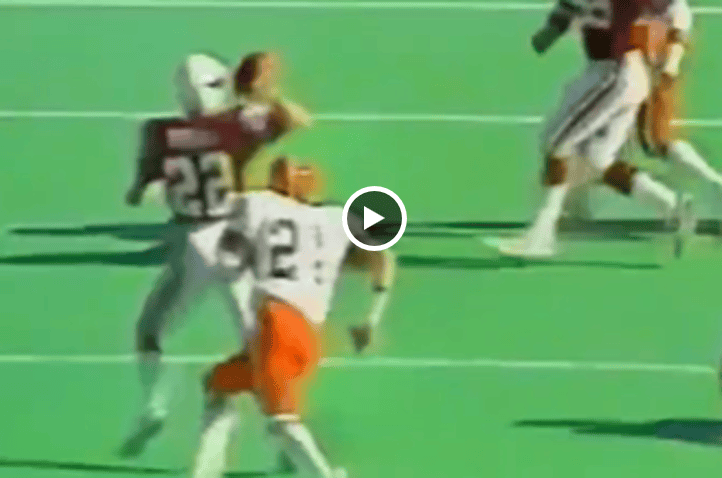 Watch Roger Wehrli throw for a singleton to Gary Parris in 1979.